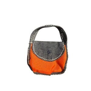 2004 Mattel My Scene Barbie Masquerade Madness Butterfly Punk Denim Purse Orange